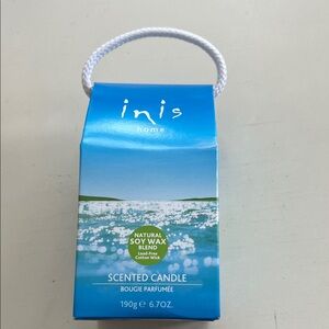 Inis Home Blue Scented Candle